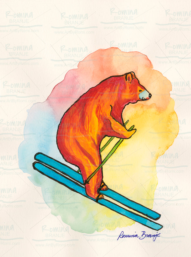Bear Skiing