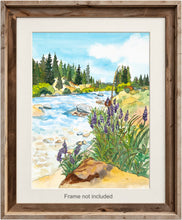 Load image into Gallery viewer, Lupines on the Truckee River – Giclée Print

