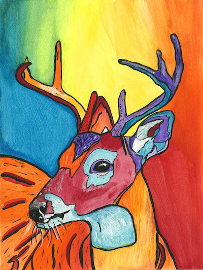 Vigilant Deer Greeting Card