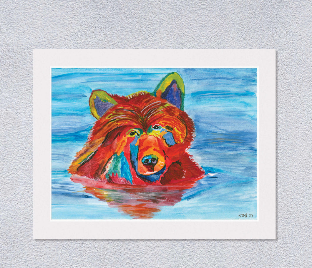 Bear in The Water
