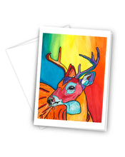 Load image into Gallery viewer, Vigilant Deer Greeting Card

