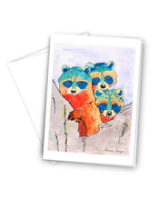 Load image into Gallery viewer, Raccoon Brothers Greeting Card
