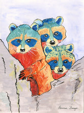 Load image into Gallery viewer, Raccoon Brothers Greeting Card
