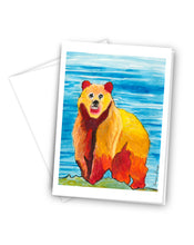 Load image into Gallery viewer, Red Bear Greeting Card
