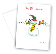 Load image into Gallery viewer, Snowman and Friends Holidays Greeting Card
