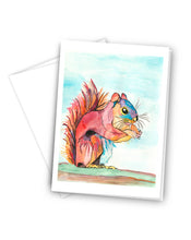 Load image into Gallery viewer, The Happy Squirrel Greeting Card
