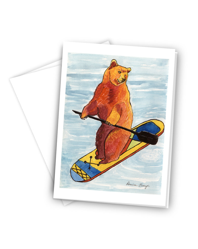 Supee Bear Greeting Card