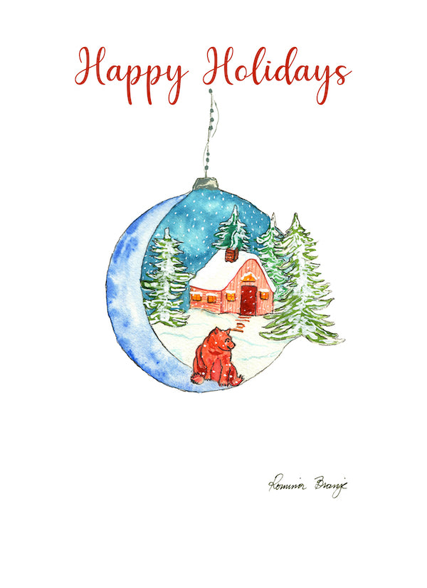 Christmas Ornament Holidays Greeting Card